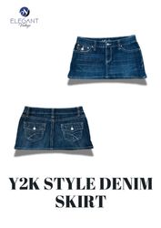 UPCYCLED Y2K Denim Skirts - EVR0249