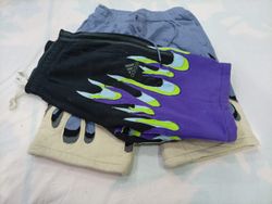 CR11408 Upcycled Mix-Branded Flame Shorts