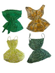 Y2K Green Typography Cami Tops-ST-170