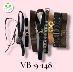 Y2K Vintage Belts Wholesale Bundle Assorted Styles..