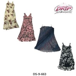 Y2K It-Girl Sleek Poly Maxi Kleid (DS-9-663)