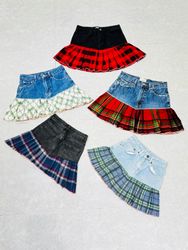 Upcycled Denim Skirts - EVR0484