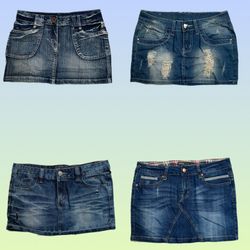 002 ONLY Jupes mini en denim
