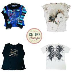 Y2K Vintage Graphic Tee |E|