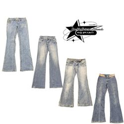 Y2k Paris Hilton Era Girl Denim Jeans B2F-135