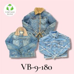 Y2K Denim Jacket Wholesale Bundle 8 Pieces (VB-9-1..