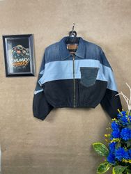 Upcycled Levi’s crop jacket 🐒