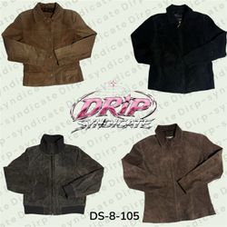 Premium Suede Leather Jacket – Classic Style, Soft..