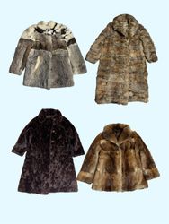 Y2k Real Fur Coats (TM105)