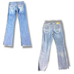 y2k embelished Fleared jeans