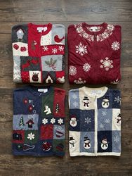 Branded Croft & Barrow Christmas Cardigans