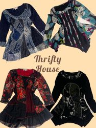 Y2K Retro Bohemian Patchwork Tops(TH/931)