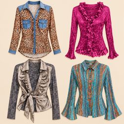 Y2k Party Glam Tops