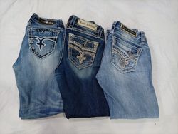 CR10317 Vintage Rock Revival Flare and Straight-Le..