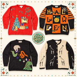 Vintage Festive Novelty Jumpers Mix:10pcs (S12)