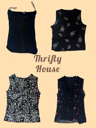 Y2K Dark Femme Tops(TH/653)