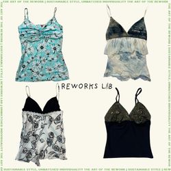 Upcycled Y2K Cami Tops