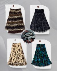Y2K Grunge Poly Skirt