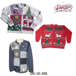 Novelty Holiday and Winter Knit Cardigans (DS-10-2..