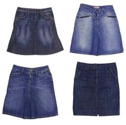 Jupes en denim midi de l'ère cyber Y2K