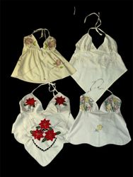 Upcycle Embellished Cami Tops | V-T664