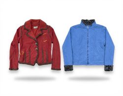 (FV-2414) Vintage Retro Suede & Shearling Jackets