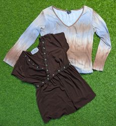 7458 - Y2K Style Blouses
