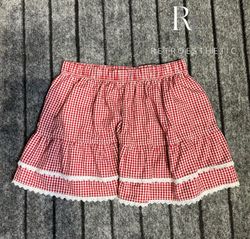 Upcycled Y2K Ruffle Skirt