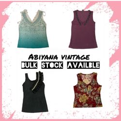 Y2K AV- 153 Embellished Tank Top Bundle - Rhinesto..