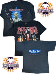 Vintage Music printed band T Shirt Y2K Graphic pri..