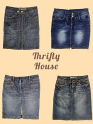 Y2K Denim Mini Skirts(TH/859)