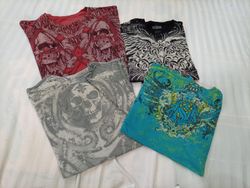 CR12268 Vintage Skull T-Shirts