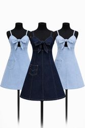 CR2074 Upcycled Denim Dress