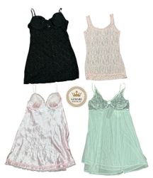 Tops en soie Y2K à dentelle 12 pcs à 1409