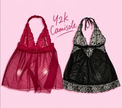 Y2K EURO STYLE CAMIS/LACE TRIM CAMISOLE'S, LINGERI..