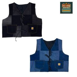 Upcycled Carhartt Denim Patchwork Gilets