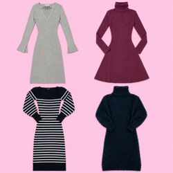 Women Long Sleeve knit Dresses