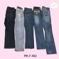 Women's Embroidered Bootcut Jeans – Classic Y2K De..