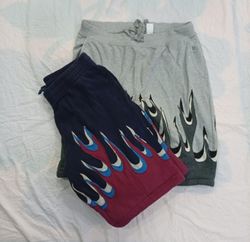 CR11518 Upcycled Flame Shorts