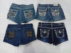 CR10680 Y2K Mini Denim Shorts