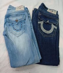 CR11930 Vintage True Religion Flare and Straight-L..