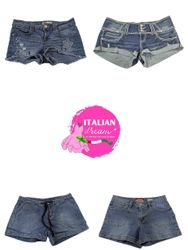 Y2k  denim embellish mini short