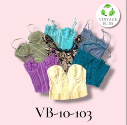 Y2K Corset Crop Top Wholesale Bundle – Assorted St..