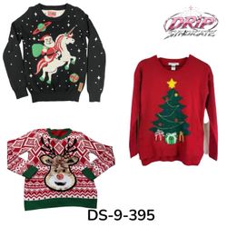 Merry And Bright Christmas Holiday Sweater (DS-9-3..