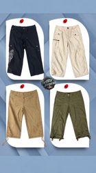 Y2K Cotton Cargo Capri