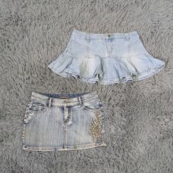 ***Y2K Denim Mini Skirts Wholesale