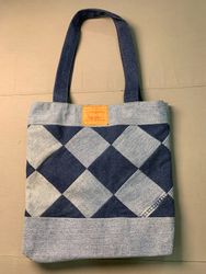 Upcycled Levi’s Patchwork Denim Tote Bag