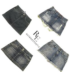 Y2K NYC IT GIRL DENIM MINI SKIRTS RE-3670