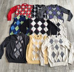 Patterned Argyle Sweaters and Vests