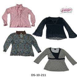 Women's Printed and Solid Casual Blouses (DS-10-21..